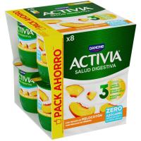 Bífidus 0% con melocotón ACTIVIA, pack 8x120 g