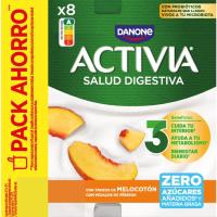 Bífidus 0% con melocotón ACTIVIA, pack 8x120 g