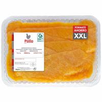 Filetes de pechuga pollo formato familiar, bandeja aprox. 1 kg