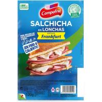 Salchicha estilo Frankfurt en lonchas CAMPOFRIO, 120 g