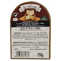 1/4 Queso mezcla curado pasteurizado LA MERINA, cuña 750 g
