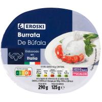 Burrata de búfala EROSKI, tarrina 125 g