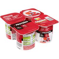 Yogur frutas del bosque proteína EROSKI, pack 4x120 g