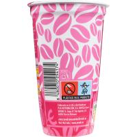 Cafe con leche sin azucares añadidos EROSKI, vaso 250 ml