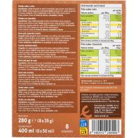 Polos de nata y chocolate EROSKI, pack 8x35 g