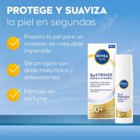 Sérum facial solar 2n1 FP50+ NIVEA, dosificador 30 ml