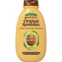 Champú aceite de aguacate ORIGINAL REMEDIES, bote 400 ml