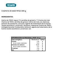 Chapata de maíz y pipas PASCOMPAN, 380 g