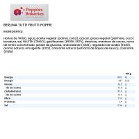 Berlina tutti frutti mini POPPIES, bandeja 72 g
