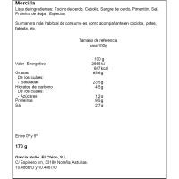 Morcilla asturiana duo EL CHICO, sobre 170 g