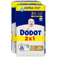 Pañales extra 7-11 kg Talla 3 DODOT SENSITIVE, pack 2x56 uds