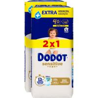 Pañal extra 10-15 kg Talla 3 DODOT SENSITIVE, pack 2x48 uds