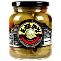 Aceituna gordal sin hueso picante LUPY, frasco 170 g