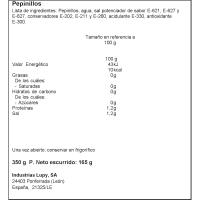 Pepinillo LUPY, frasco 180 g