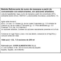 Disfruta sin azúcar de manzana JUVER, brik 1,5 litros