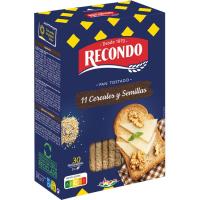 Pan tostado 11 cereales RECONDO, 30 rebanadas, paquete 270 g