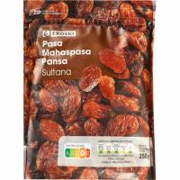 Pasas sultana EROSKI, bolsa 250 g