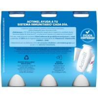 Yogur para beber natural 0% ACTIMEL, pack 6x100 ml