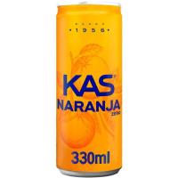 Refresco de naranja KAS, lata 33 cl