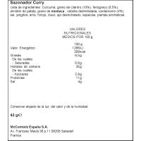 Curry DUCROS, frasco 42 g