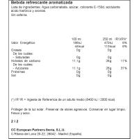 Refresco de cola sin cafeína COCA COLA, botella 2 litros