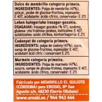 Dulce de membrillo EROSKI basic, tarrina 400 g