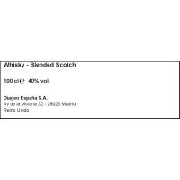 Whisky JOHNNIE WALKER, botella 70 cl