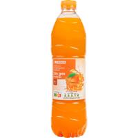 Refresco de naranja sin gas EROSKI, botella 1,5 litros