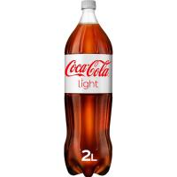 Refresco de cola light COCA COLA, botella 2 litros