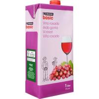 Vino Rosado EROSKI basic, brik 1 litro