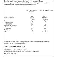 Bonito en aceite de oliva virgen PALACIO DE ORIENTE, lata 115 g