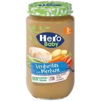 Potito de merluza con verduras HERO, tarro 235 g 