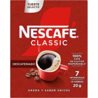 Café soluble descafeinado NESCAFÉ, caja 10 sobres