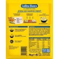 Sopa de ave con fideos GALLINA BLANCA, sobre 76 g