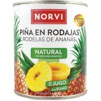 Piña en su jugo NORVI, lata 490 g