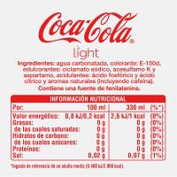Refresco de cola light COCA-COLA, pack 12x33 cl