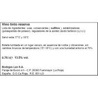 Vino Tinto Reserva Rioja LAN, botella 75 cl