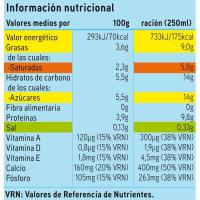 Leche entera calcio EROSKI, brik 1 litro