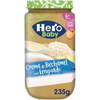 Tarrito de lenguado-bechamel HERO, tarro 235 g 