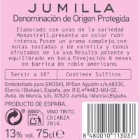 Vino Tinto Crianza Jumilla CAÑADOR, botella 75 cl