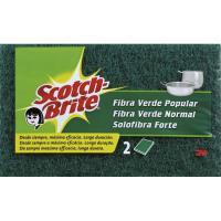 Estropajo de fibra verde classic SCOTCH-BRITE, pack 2+2 uds