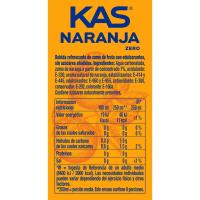 Refresco de naranja KAS ZERO, pack 2x2 litros