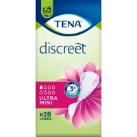 Protector incontinencia ultra mini TENA DISCREET, paquete 28 uds