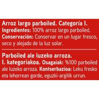 Arroz vaporizado EROSKI, paquete 1 kg
