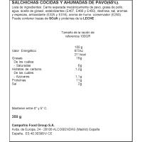Salchichas de pavo jumbo OSCAR MAYER, sobre 350 g