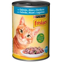 Alimento de atún-salmón y verdura para gato FRISKIES, lata 400 g