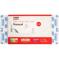 Yogur natural EROSKI basic, pack 8x125 g
