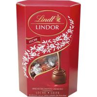 Bombones de leche LINDT Cornet Lindor, caja 200 g