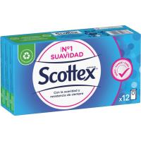 Pañuelo de papel SCOTTEX, paquete 12 uds