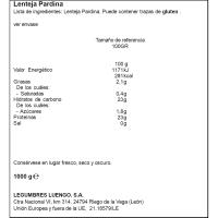 Lenteja pardina extra LUENGO, paquete 1 kg